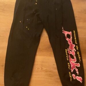 Spider Black and Pink Sweatpants